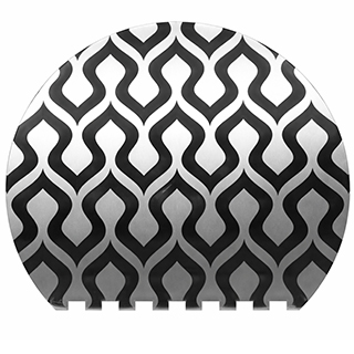 Lasermarkierung. Hochglanzpolierter Edelstahl