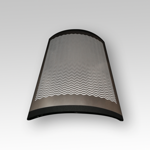 Mikrometerpr&auml;zise Markierung auf gebogenen dekorativen Edelstahloberfl&auml;chen